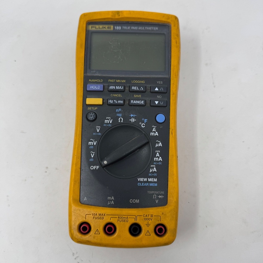 Fluke 189 True RMS Multimeter Digital Logging Multimeter Yellow Case